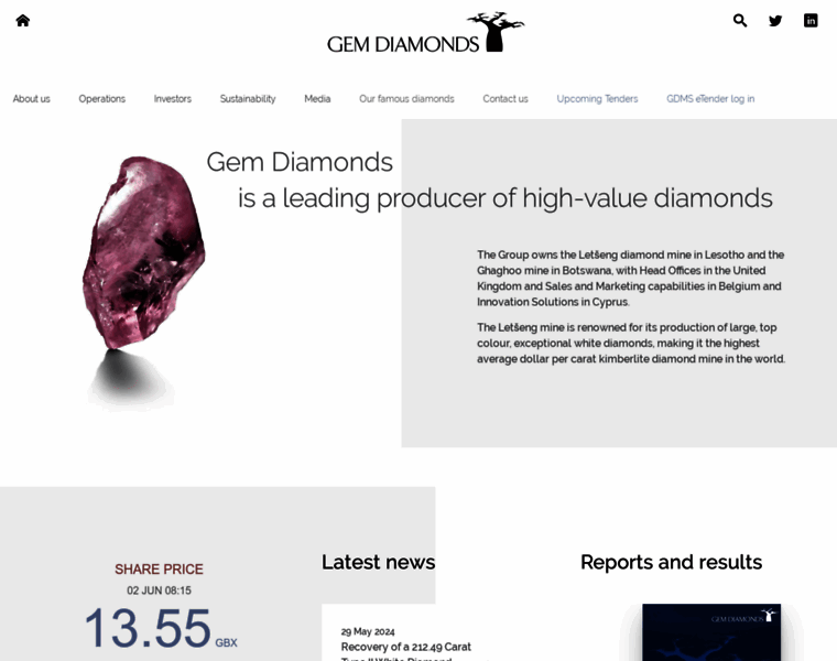 Gemdiamonds.com thumbnail