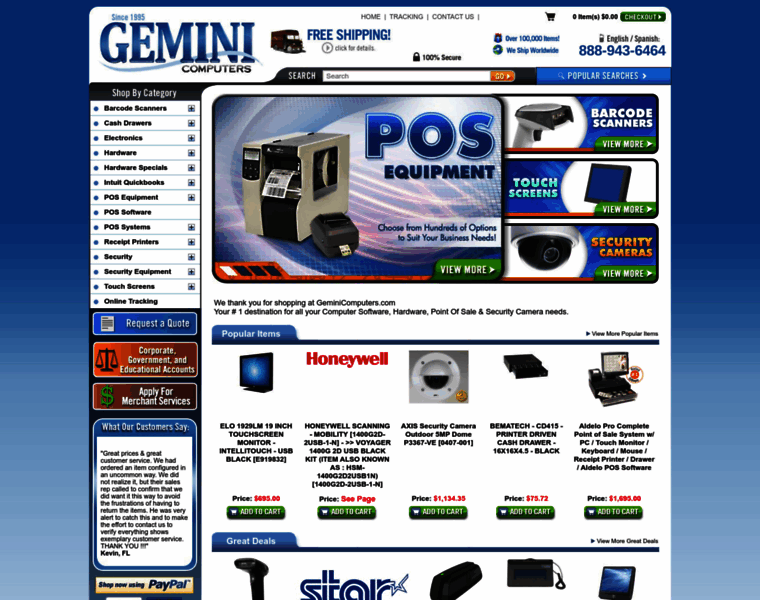 Geminicomputers.com thumbnail