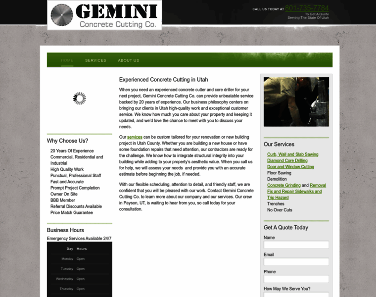 Geminiconcretecutting.com thumbnail