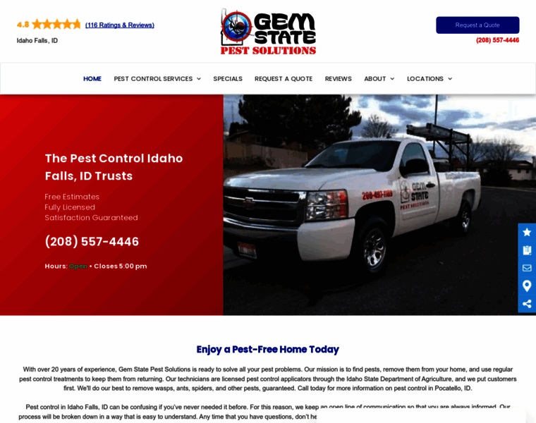 Gemstatepestsolutions.com thumbnail Gemstatepestsolutions.com thumbnail