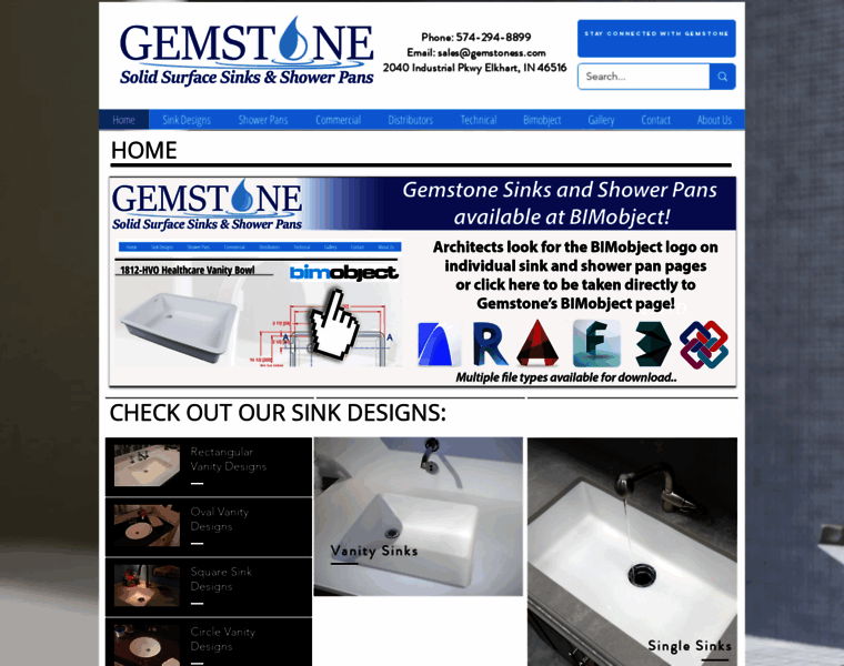 Gemstonesinks.com thumbnail