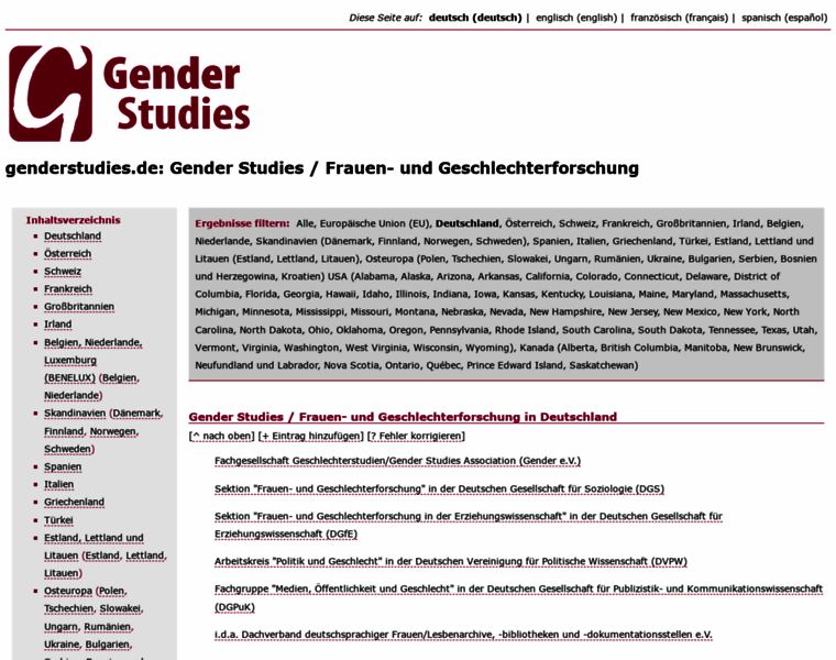 Genderstudies.de thumbnail