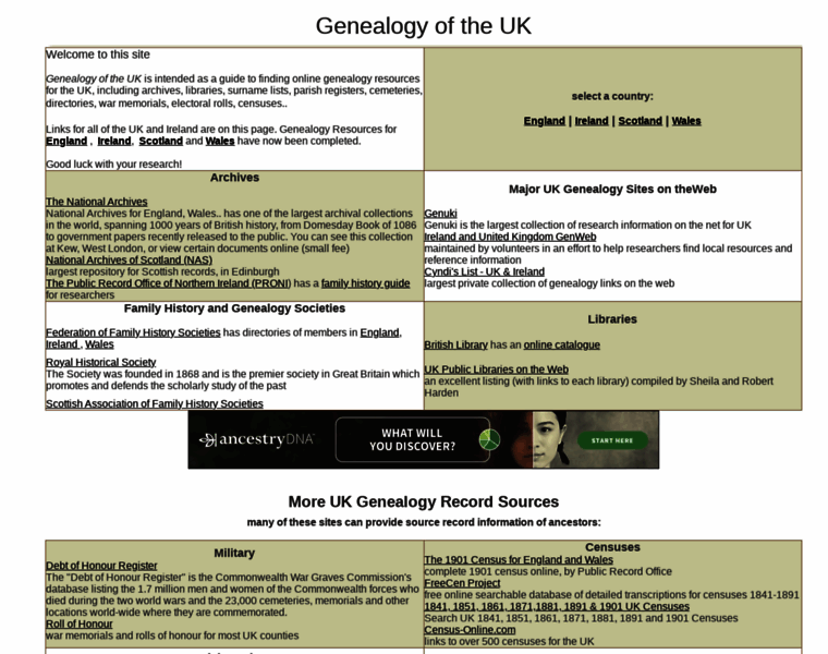 Genea1ogy-of-uk.com thumbnail
