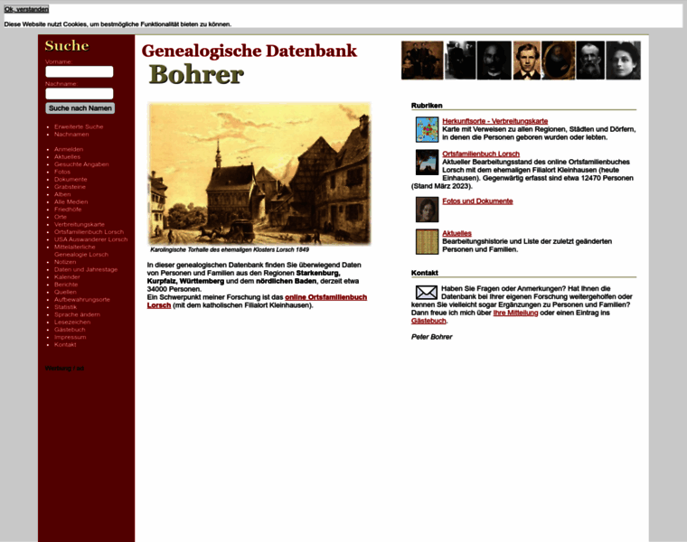 Genealogie-bohrer.de thumbnail