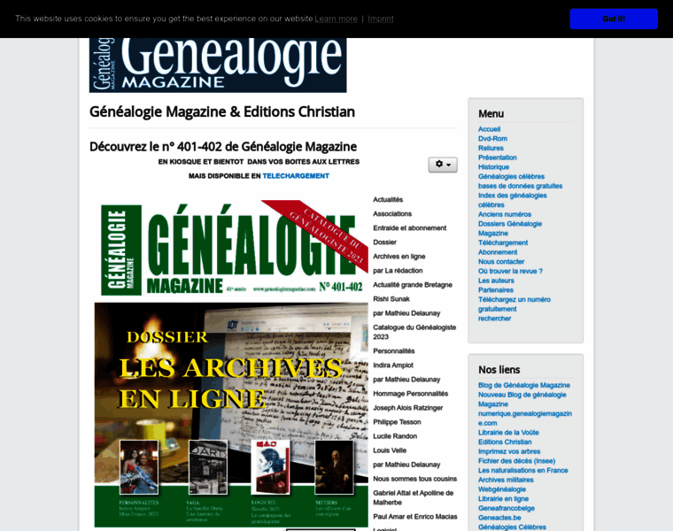 Genealogiemagazine.com thumbnail