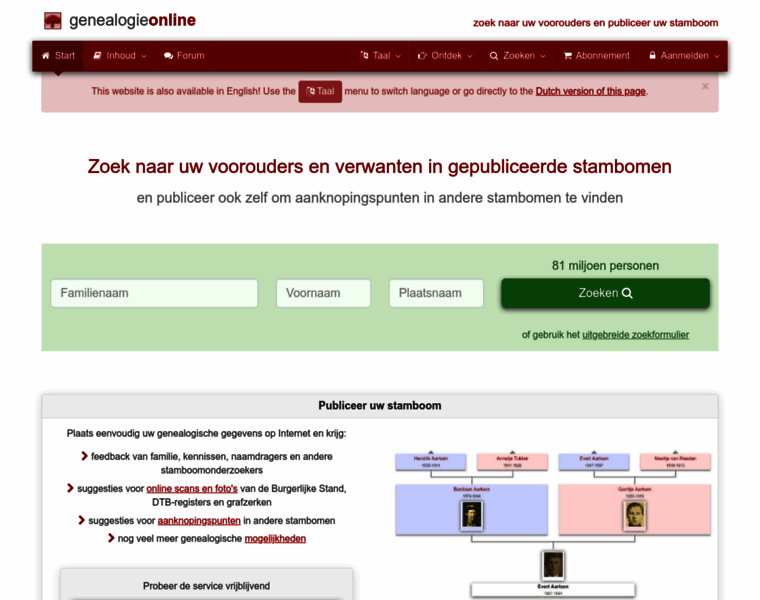 Genealogieonline.nl thumbnail