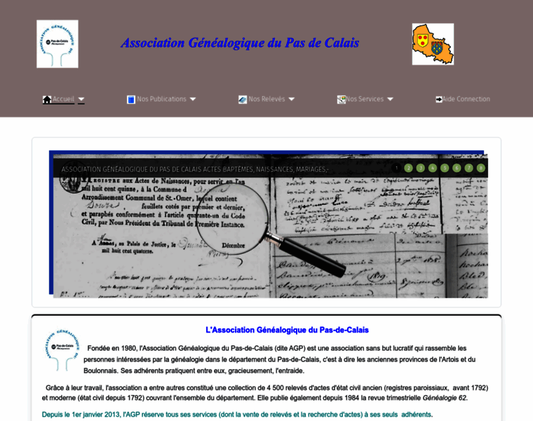 Genealogiepasdecalais.fr thumbnail
