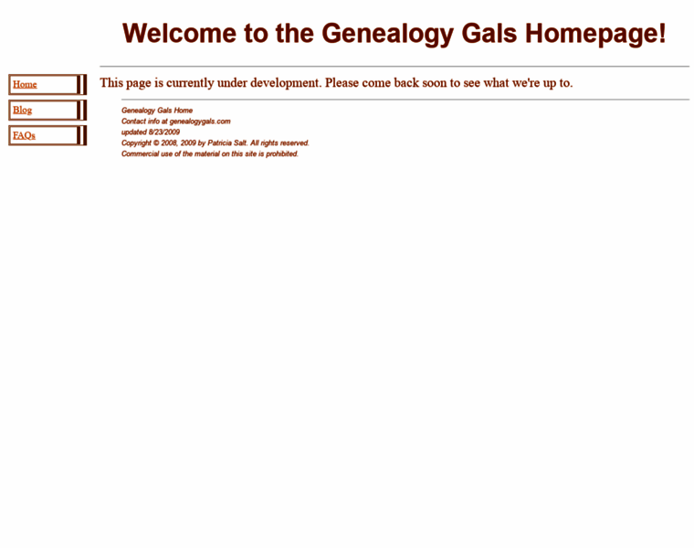 Genealogygals.com thumbnail