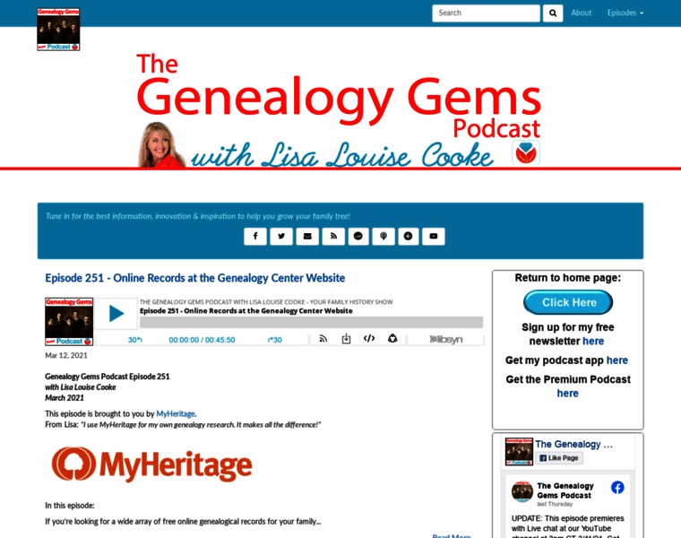 Genealogygemspodcast.com thumbnail