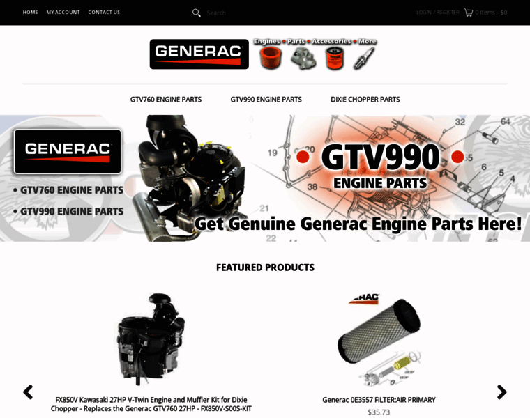 Generac-parts.com thumbnail