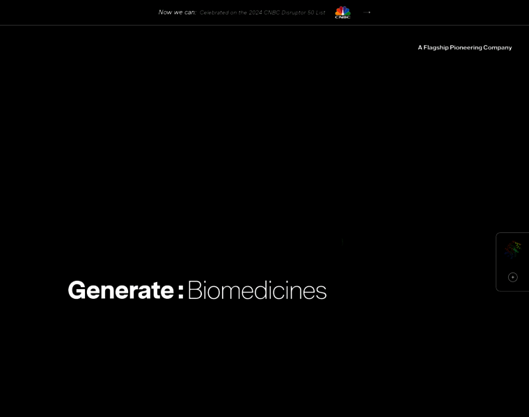 Generatebiomedicines.com thumbnail