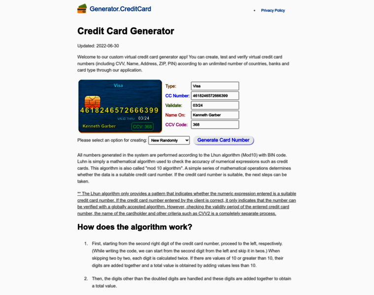 Generator.creditcard thumbnail