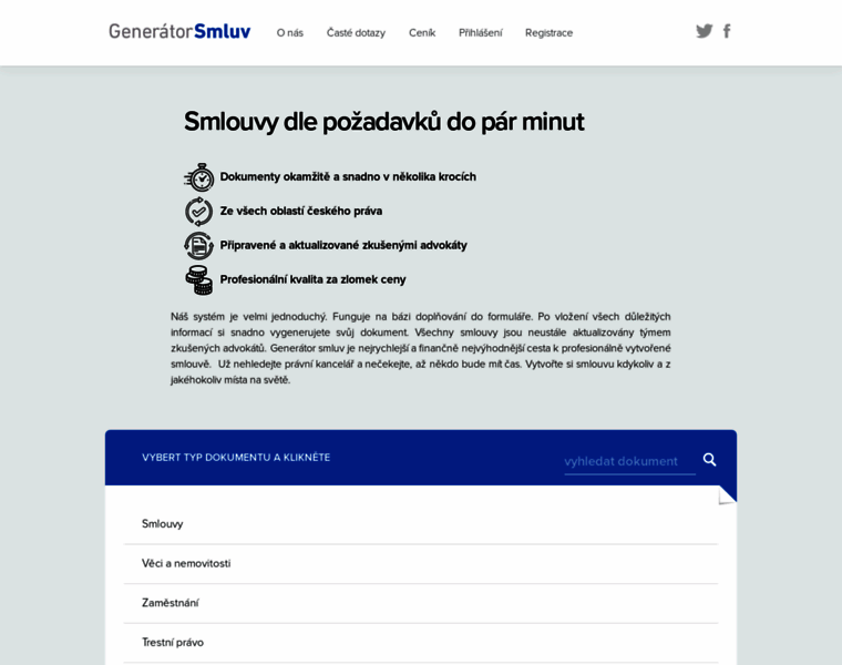 Generatorsmluv.cz thumbnail