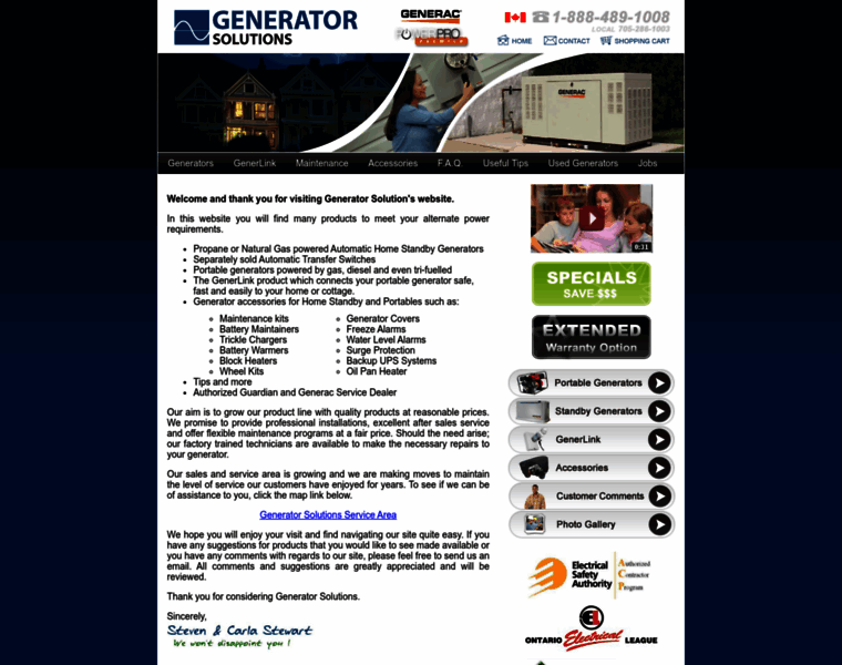 Generatorsolutions.ca thumbnail