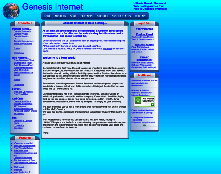 Genesis-internet.org thumbnail