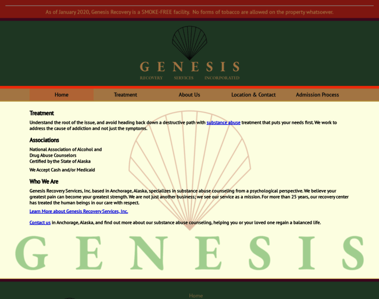 Genesisrecovery.org thumbnail