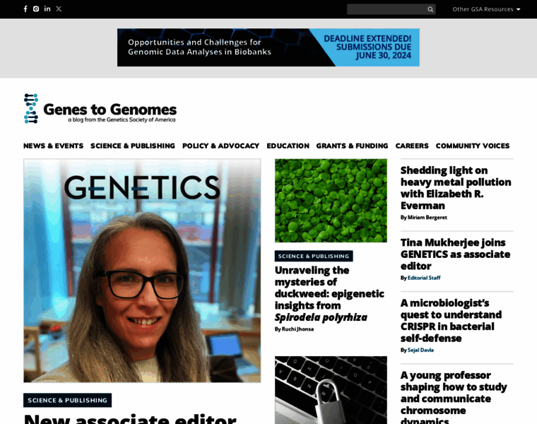 Genestogenomes.org thumbnail