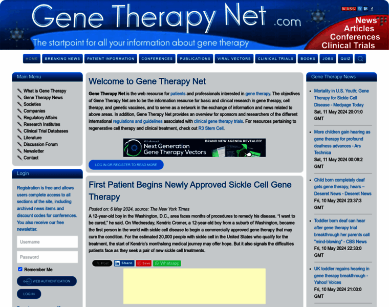 Genetherapynet.com thumbnail