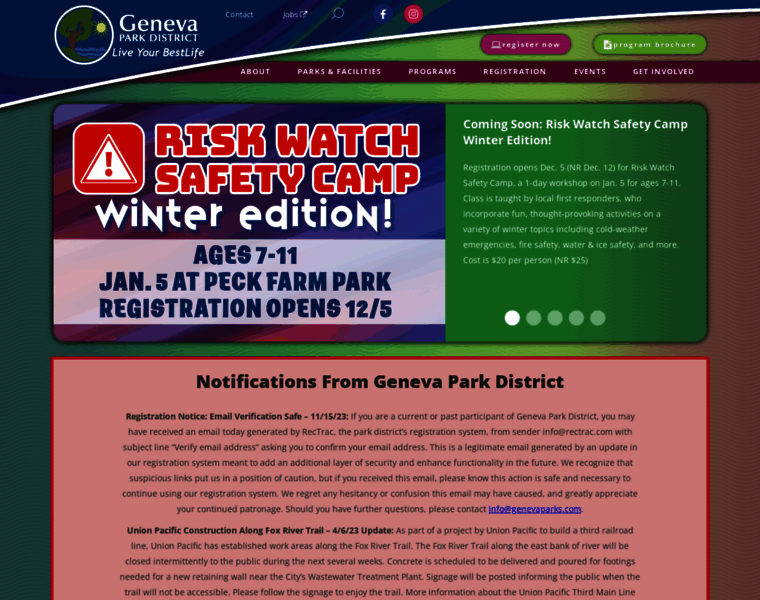 Genevaparks.org thumbnail
