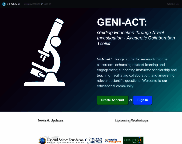 Geni-act.org thumbnail