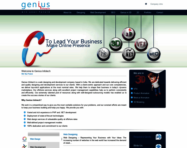 Geniusinfotech.net thumbnail
