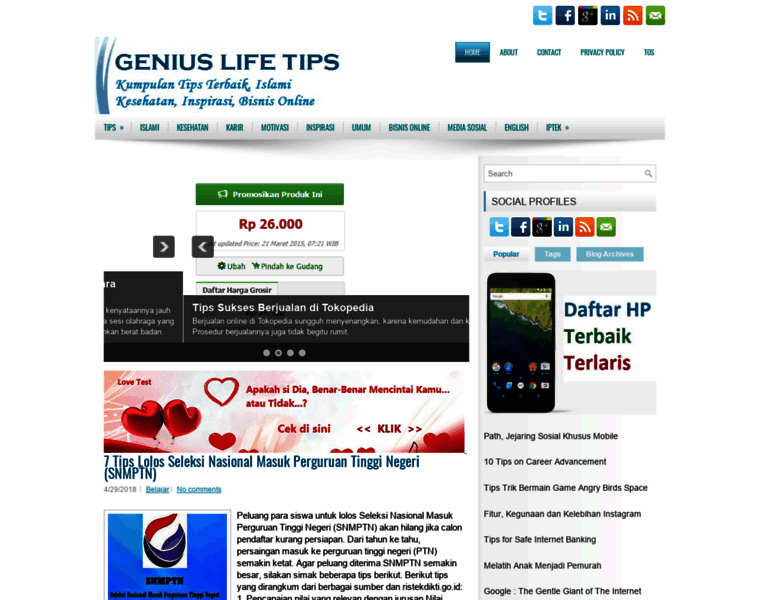 Geniuslifetips.com thumbnail
