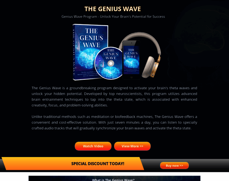 Geniuswave-progam.com thumbnail