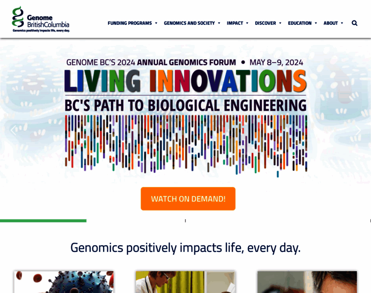 Genomebc.ca thumbnail