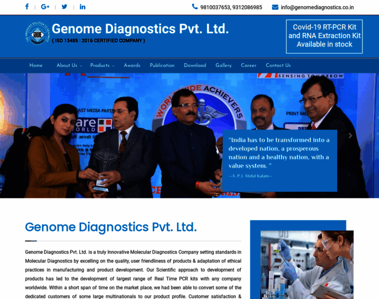 Genomediagnostics.co.in thumbnail