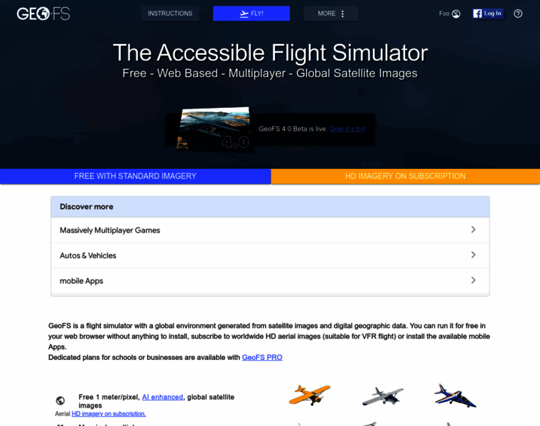 geo-fs.com at WI. GeoFS - Free Online Flight Simulator