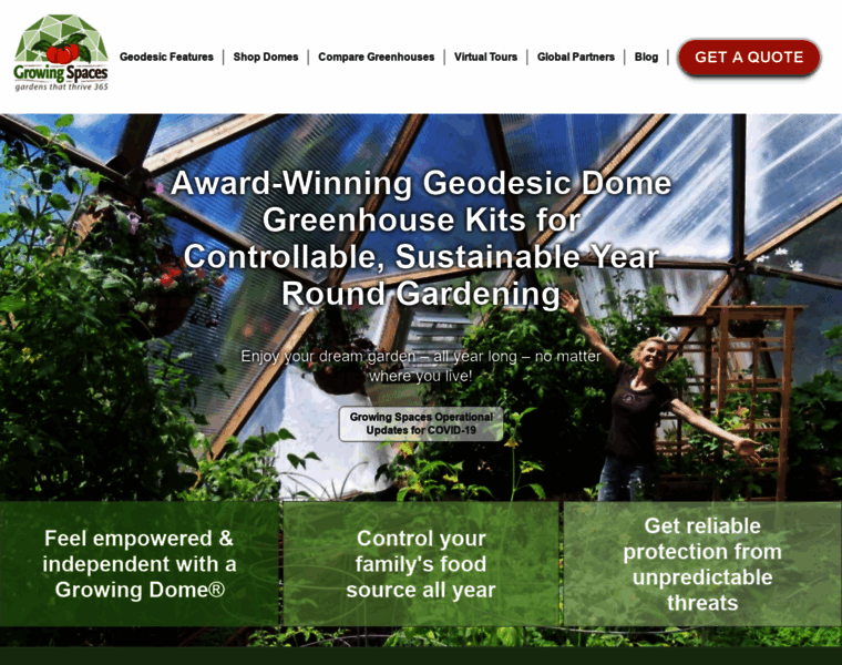 Geodesic-greenhouse-kits.com thumbnail