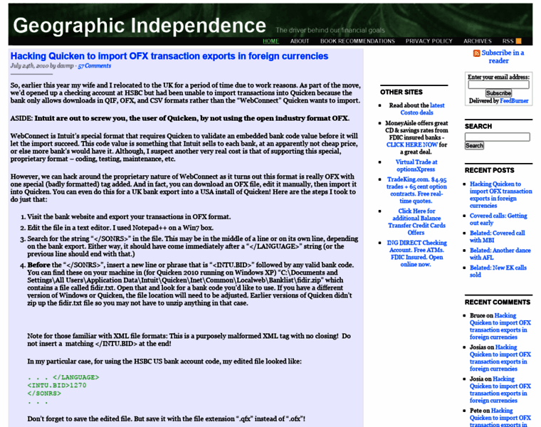 Geographic-independence.com thumbnail