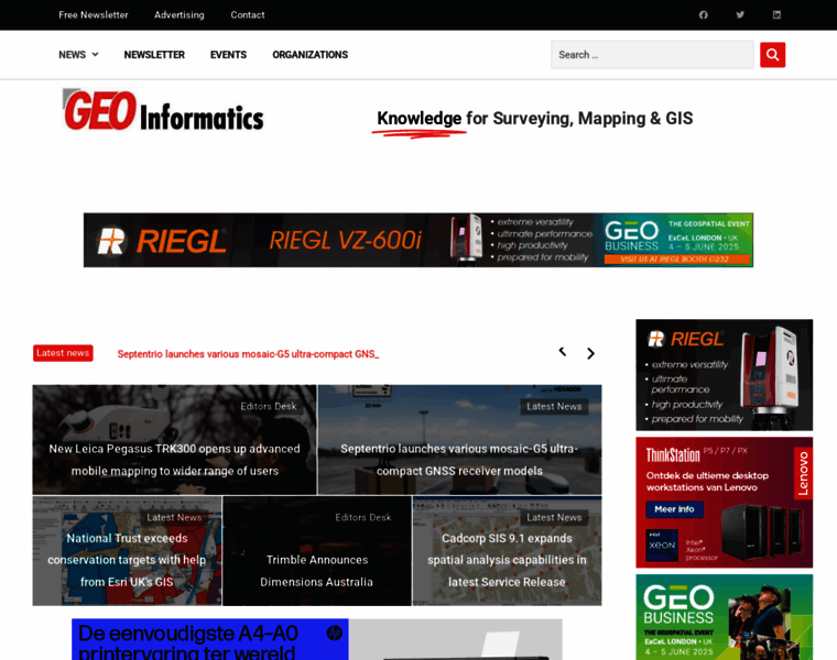 Geoinformatics.com thumbnail