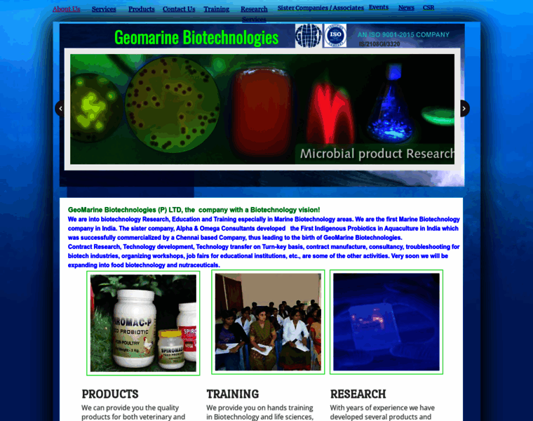 Geomarinebiotech.com thumbnail