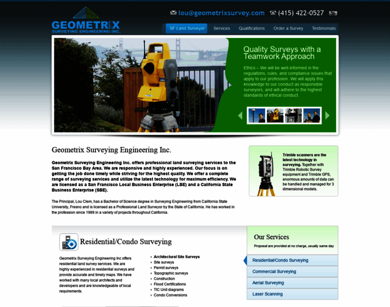 Geometrixsurvey.com thumbnail