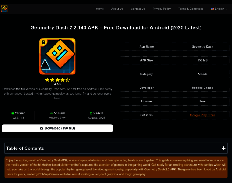 Geometrydashapk.net thumbnail