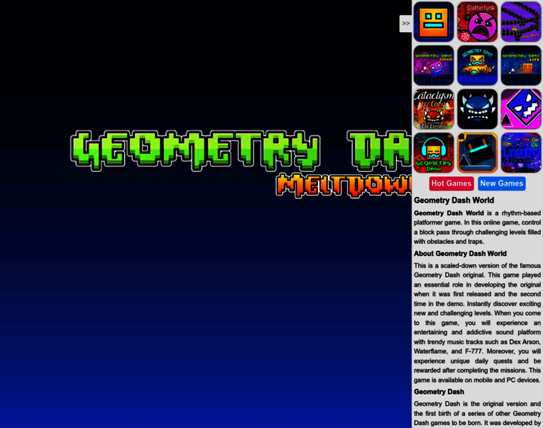 Geometrydashworld.online thumbnail