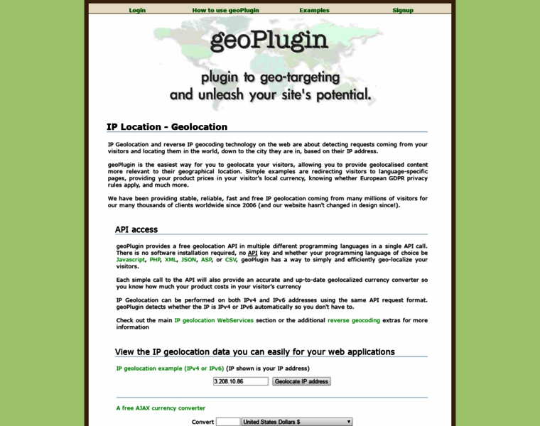 Geoplugin.net thumbnail