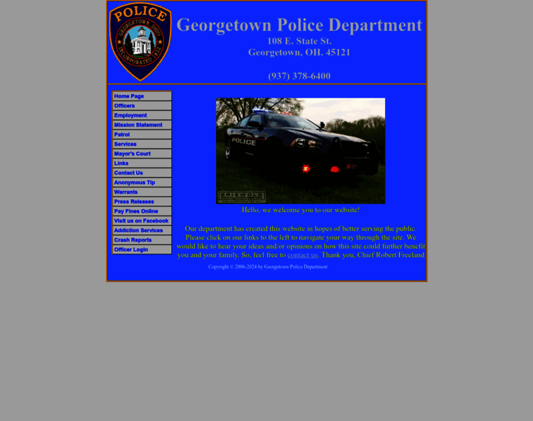 Georgetownohiopolice.us thumbnail