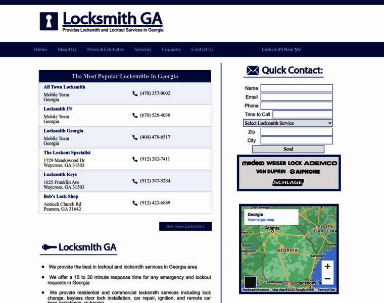 Georgia-locksmith.com thumbnail