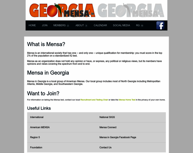 Georgia.us.mensa.org thumbnail