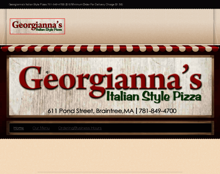Georgiannaspizza.com thumbnail