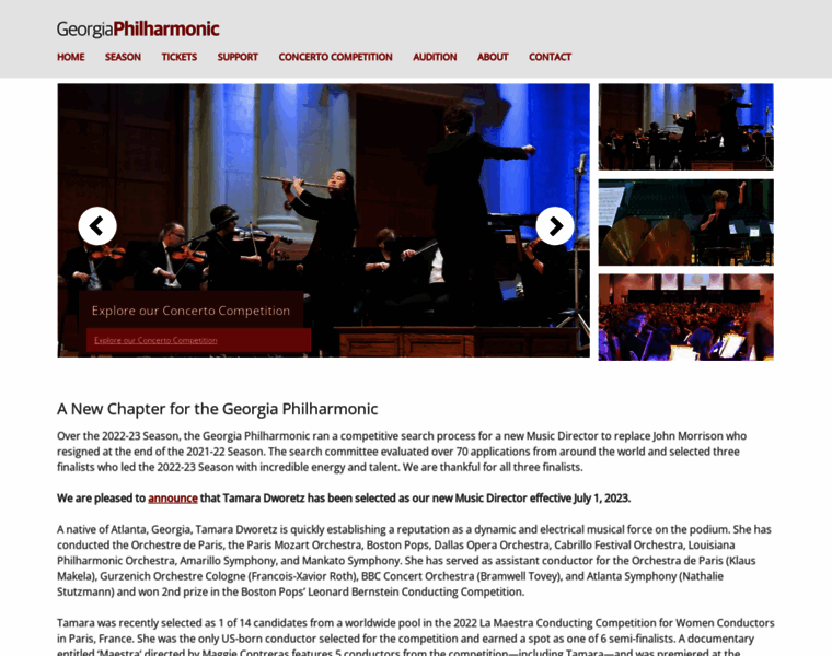 Georgiaphilharmonic.org thumbnail