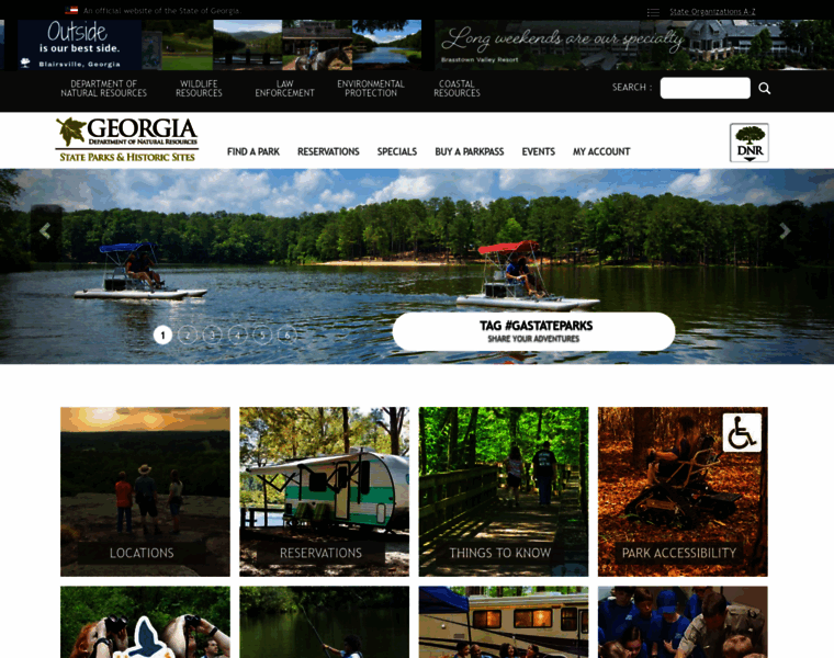 Georgiastateparks.org thumbnail