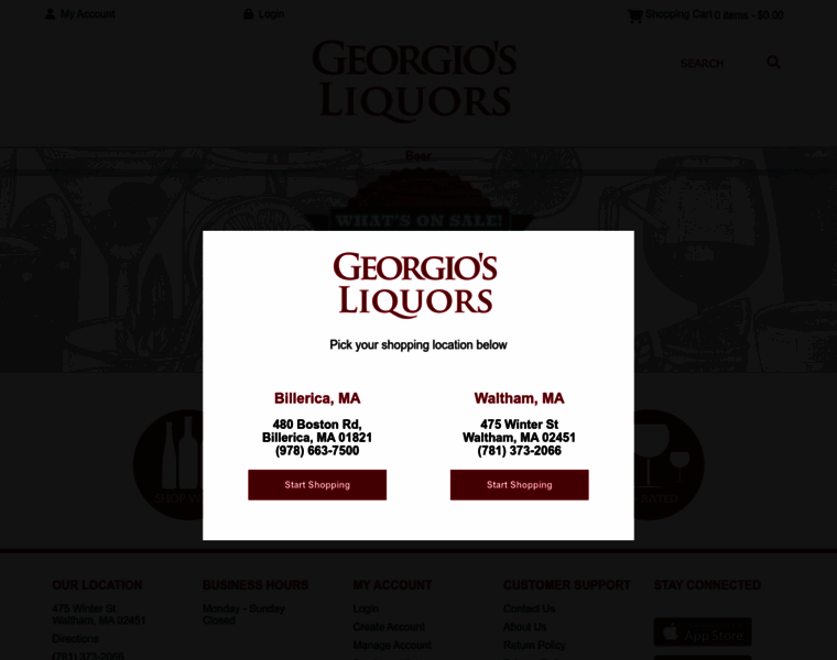 Georgiosliquors.com thumbnail