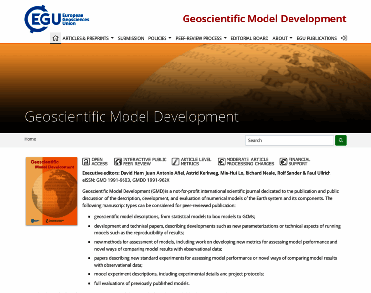 Geoscientific-model-development.net thumbnail