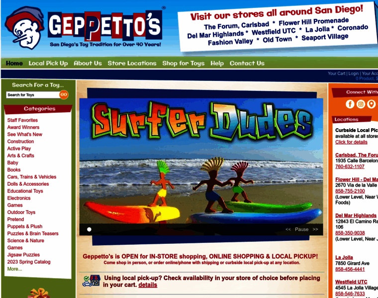 Geppettostoys.com thumbnail