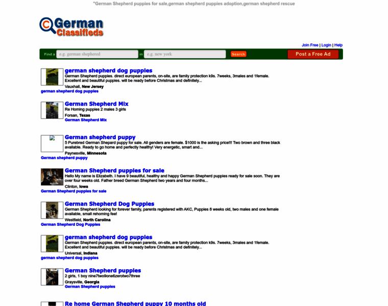 Germanclassifieds.com thumbnail