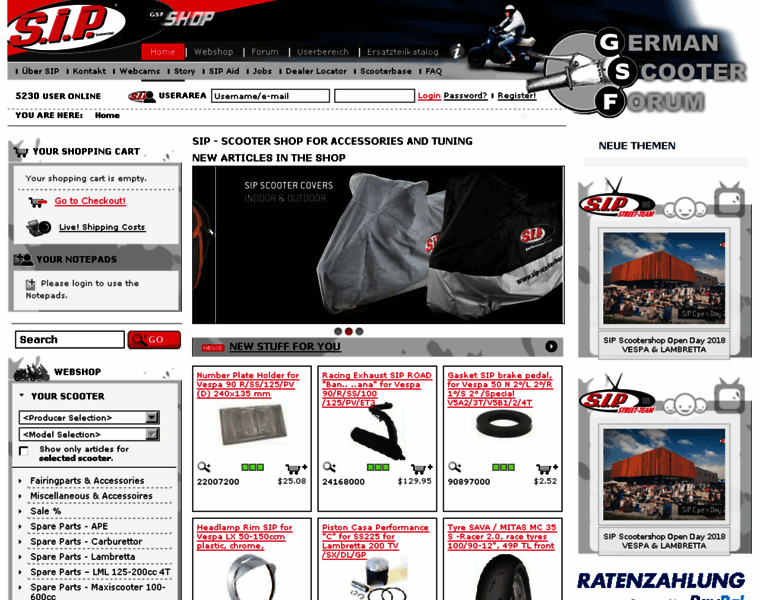 Germanscooterforum-shop.de thumbnail