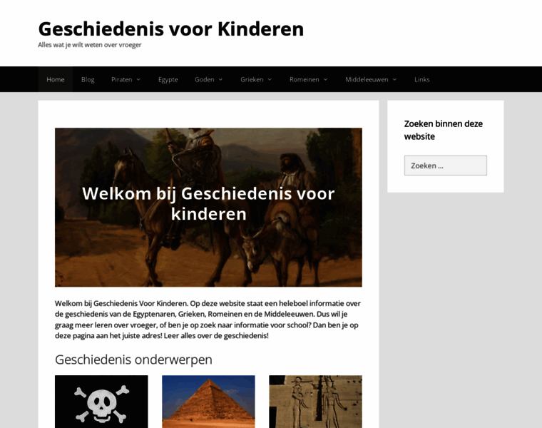 Geschiedenisvoorkinderen.nl thumbnail